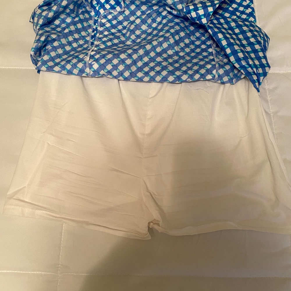 Lilly Pulitzer Blue and White Romper - Picture 3 of 4